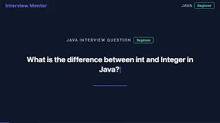 int vs Integer in Java When to Use Each