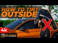 How To Tint Car Windows OUTSIDE Secrets To Mobile Window Tinting Tint Training Classes