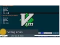 Sorting Data with Vim