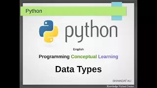 Python Conceptual Learning English - 5 Data types fundamental and collection data types