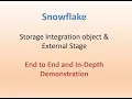 End to End Demo of Storage Integration in Snowflake