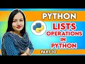 Lists Operations in Python Python Programming Full Course in Hindi Part-9 Teach Sarkari
