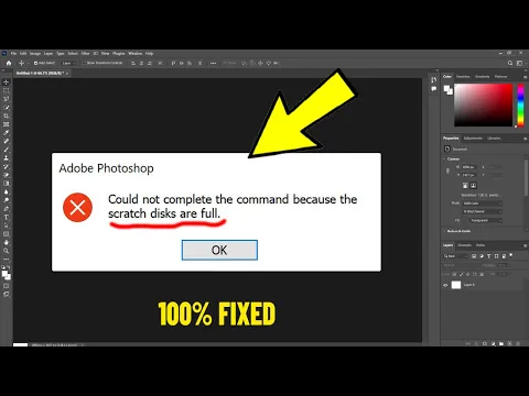 Download MP3 Could not complete the command because the scratch disks are full in Photoshop - How To Fix Error ✅