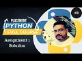 Session print function Assignment Solution Python Full Course