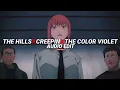 Lagu the hills x creepin x the color violet - the weeknd, tory lanez [edit audio]