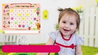 The PutskA Potty Training Magnetic Reward Chart for Toddlers Potty Chart with Emoji Star Stickers