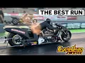 FIRST FIVE-SECOND V-TWIN NITRO HARLEY THE MUST SEE SUPERCHARGED V-TWIN DRAGBIKE RUNS CAREER BEST