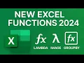 Master NEW Excel Functions UNIQUE SORTBY VSTACK TEXTSPLIT Data Transformation Spill Formulas