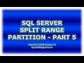 Split Range - Partition in SQL Server