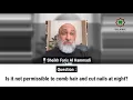 Download Lagu Is het niet toegestaan ​​om 's nachts je haar te kammen en je nagels te knippen? | Sjeik Faris Al Hammadi