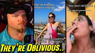 American Influencers when they Visit Europe for the First Time
