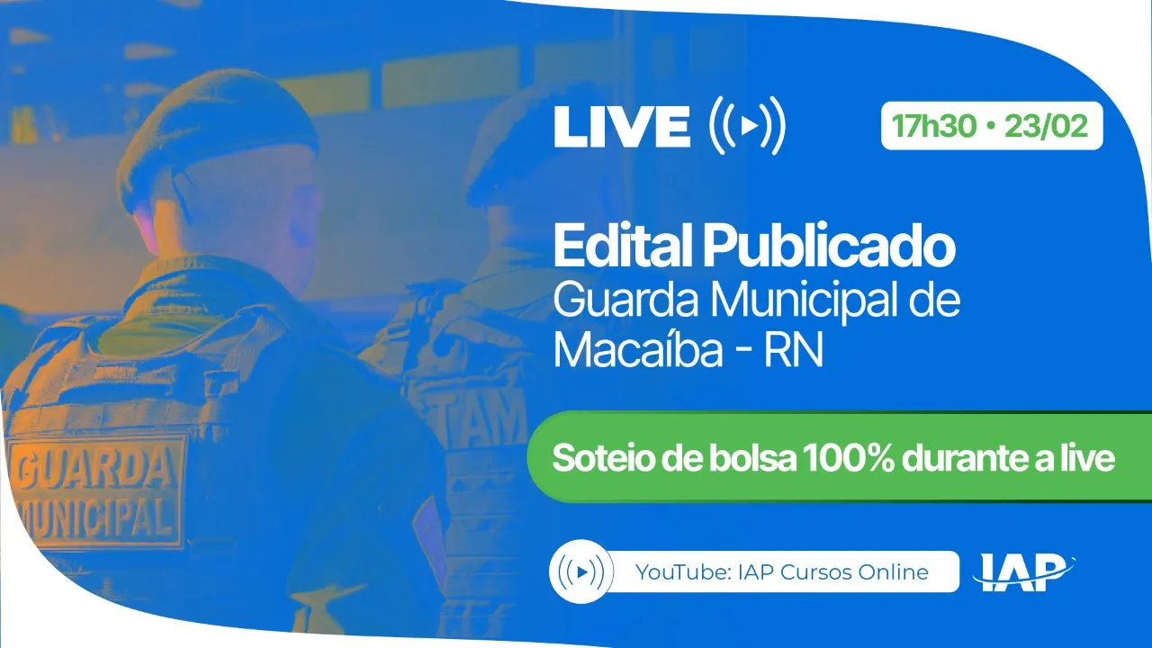 Guarda Municipal de Macaíba - RN - Edital Publicado