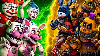 [SFM FNaF] Sister Location vs Demented | FULL FIGHT Animation