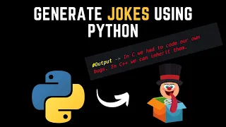 Generate random jokes with just 3 lines of Python code Python Programs Programming Jokes