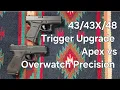 Trigger Upgrade for Glock 48 Apex Tactical Specialties vs Overwatch Precision