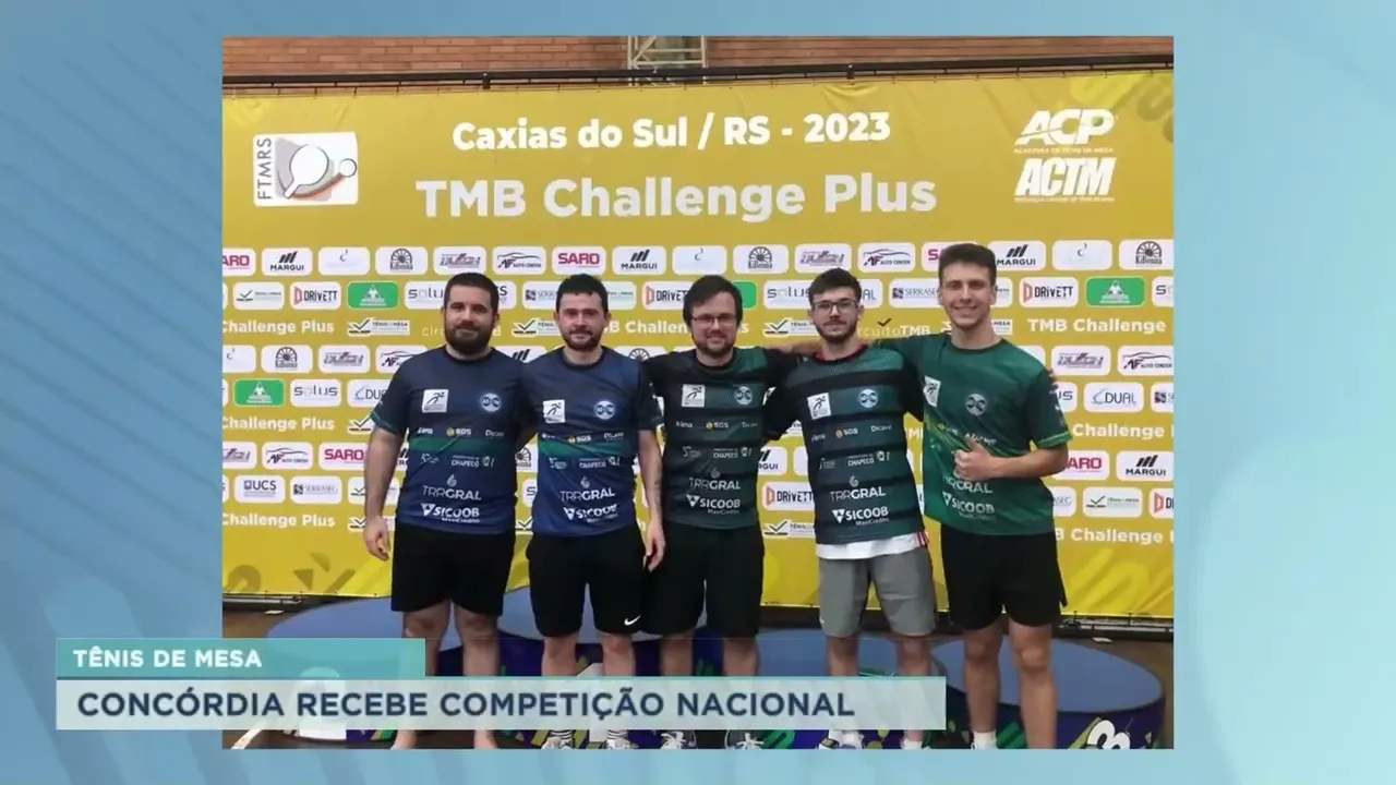 Concórdia recebe competição nacional de Tênis de mesa