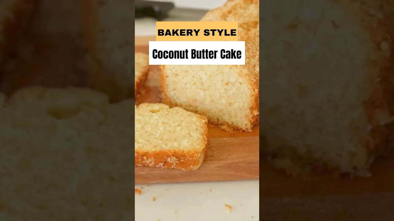 Coconut Butter Cake Recipe Video #shorts (Full Recipe in the comment section)