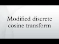 Modified discrete cosine transform