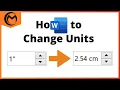 How to Change Units from Inches to Centimeters in Microsoft Word
