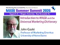 MASB the Universal Marketing Dictionary MASB Summer Summit 2026