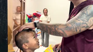 เดินตรวจสอบความเป็นอยู่การนอน ของราตรีและลูกๆ ทั้ง3รวมทั้งสาธิต