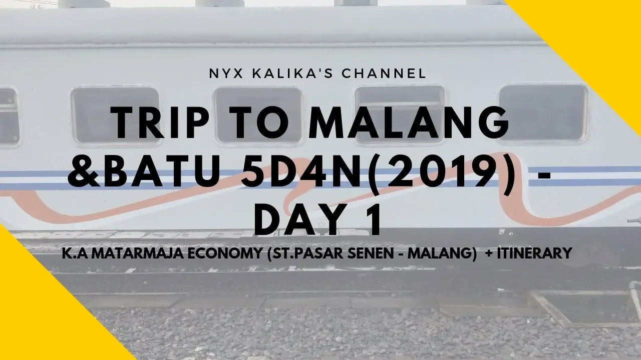 
          
          
          
            
            TRIP to MALANG & BATU 5D4N (2019) - Day 1 (K.A Matarmaja Ps. Senen - Malang)
          
        . 