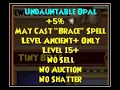 Wizard101 Undauntable Opal 20 Pet Jewel with May Cast Brace Spell Defy