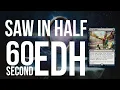 Saw In Half is an INSANE new commander legal card 60 Second EDH A flexible tool from Unfinity