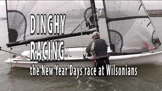 2017 New Years Day dinghy race at Wilsonains. Ian goes sailing in an Alto dinghy