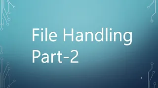 35 - File Handling Part-2 in Python Arabic
