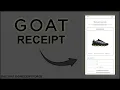 How to make a GOAT receipt