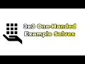 3x3 OH Example Solves