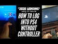 How to log-in into your PS4 without using a controller 2022 WORKS