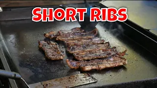 Korean Style Short Ribs/Flanken Ribs on the Blackstone Griddle