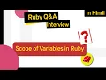 Scope of Variables in Ruby