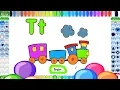 Free Coloring Pages for Kids Free Printables to color train and alphabet letter T Train Coloring