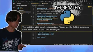 fixing python settings deprecated for pylint and black formatter