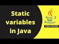 Static Variables in Java Java Interview Questions and Answers Code Decode