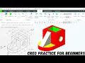 CREO PARAMETRIC PART MODELING CREO PART MODELING PRACTICE EXERCIES FOR BEGINNERS TUTORIAL