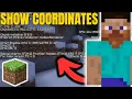 How To Show Coordinates In Minecraft Java Bedrock PC Laptop Full Guide 2025