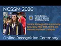 NCSSM 2026 Online Recognition Ceremony