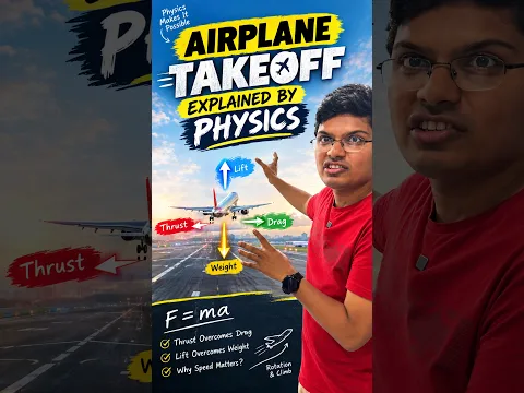 How Does an Airplane Take Off? ✈️ | The Physics Explained | IIT Status #shorts