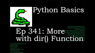Python Basics More With Dir Function