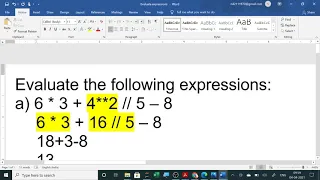 OPERATOR PRECEDENCE EVALUATE EXPRESSION PYTHON
