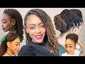 5 QUICK WAYS TO STYLE CROCHET BRAIDS OR INDIVIDUALS SPRING TWISTS BOX BRAIDS or LOCS