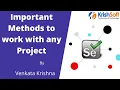 Selenium Beginner Tutorial 13 - Selenium Important methods to work with any project