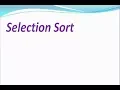 Selection sort in algorithm Bangla tutorial Ascending order CSE
