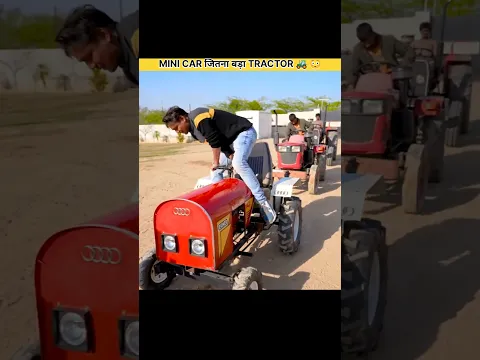 😳 Mini Car Jitne Bade Tractor Ko Chala Kar Dekha 😱 | Kya Ye Sach Me Tractor Hai? #mindmint #shorts
