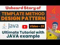Template Method Design Pattern Tutorial with Java Coding Example Template Method Pattern Explained