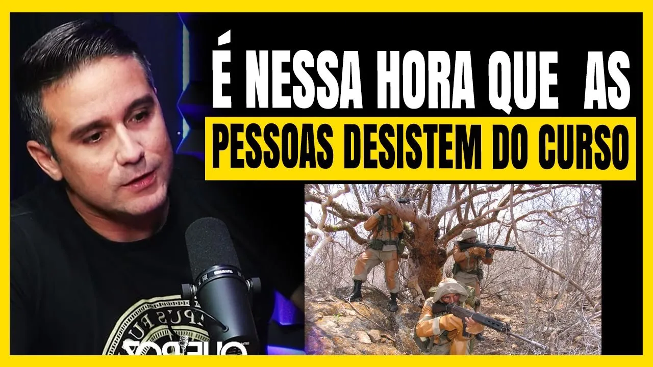 PM FALA PORQUE AS DESISTEM DE CURSO OPERACIONAL, QUEIROZ PODCAST, PODCAST POLICIAL, ANDREMISSIO